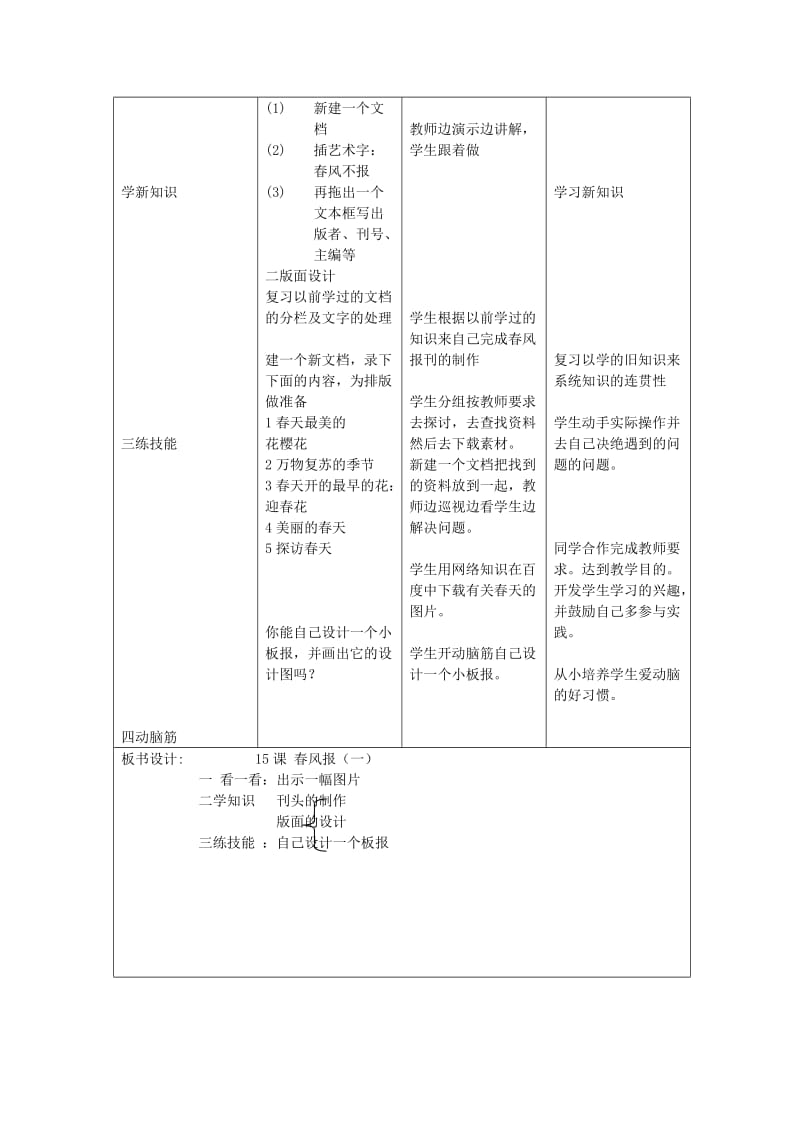 2019年五年级信息技术上册 第15课 春风报（一）教案 辽师大版.doc_第2页