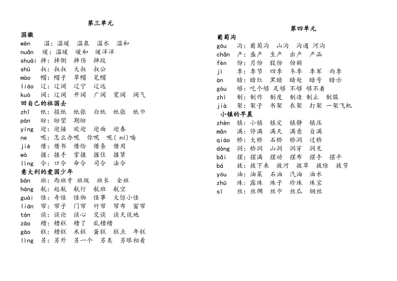 2019年北师大版三年级上册要求会写的字组词(I).doc_第2页