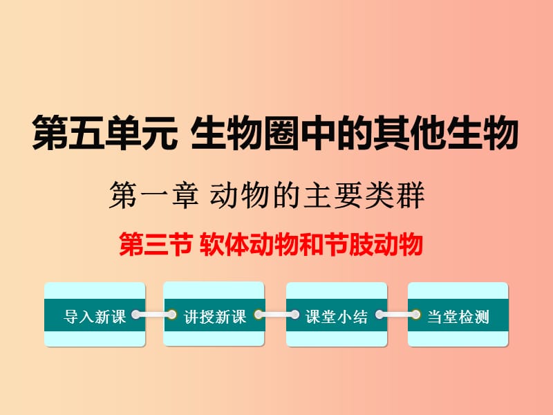 八年級生物上冊 第五單元 第一章 第三節(jié) 軟體動物和節(jié)肢動物課件2 新人教版.ppt_第1頁