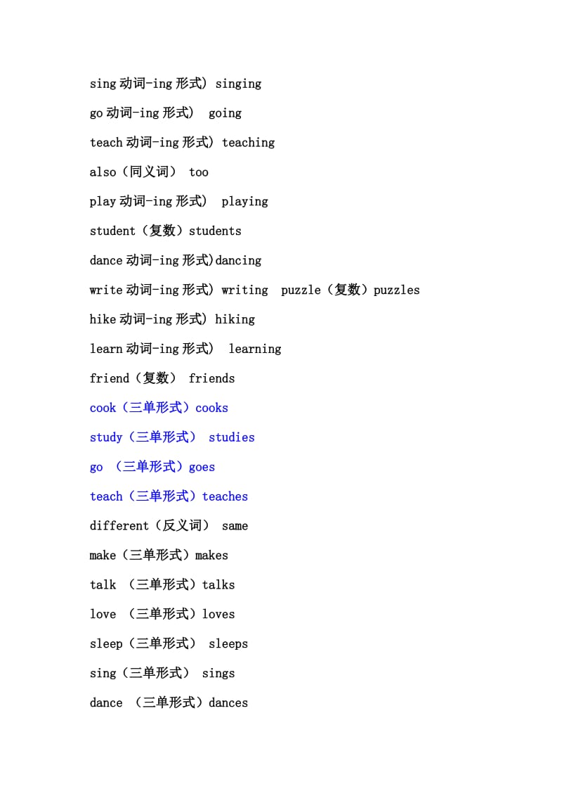 2019年六年级上册pep第四单元知识点归纳.doc_第3页