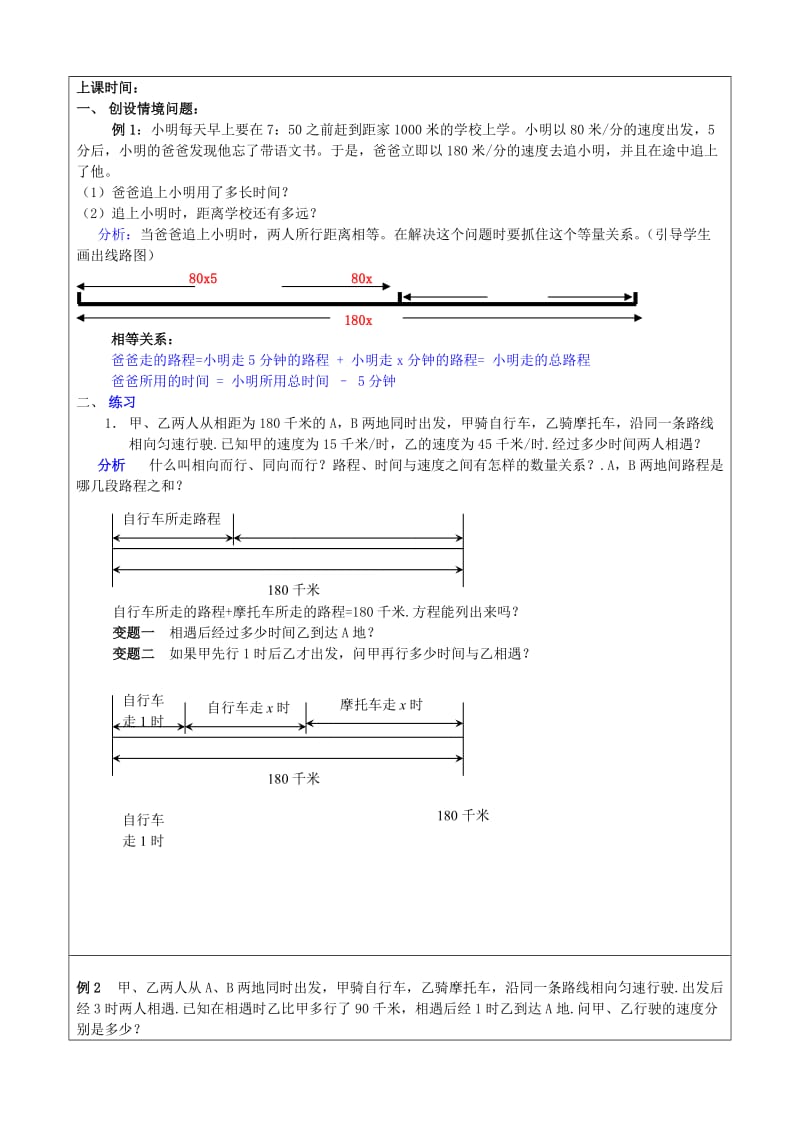 2019年六年级数学上册 4.3 一元一次方程的应用教案（5） 鲁教版五四制.doc_第2页