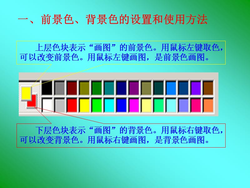 “画图”中“颜料盒”及工具的用法.ppt_第3页