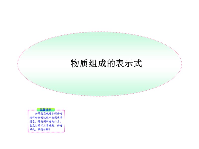 《物質(zhì)組成的表示式》PPT課件.ppt_第1頁(yè)