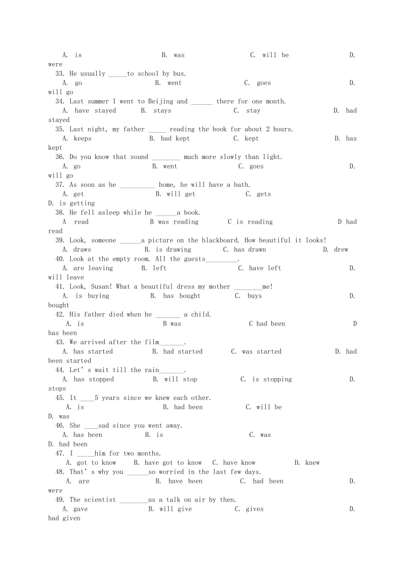 2019年六年级英语下册Module2Unit1练习题外研版(一起).doc_第3页