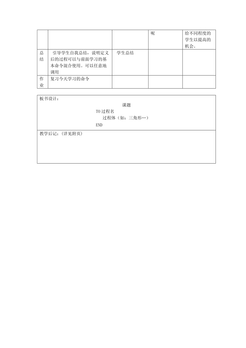 2019年六年级信息技术上册 第9课 过程的定义教案 辽师大版.doc_第3页