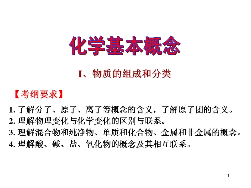 《物质的组成和分类》PPT课件.ppt_第1页