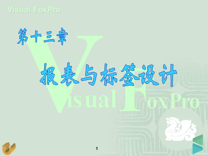 《报表与标签设计》PPT课件.ppt_第1页