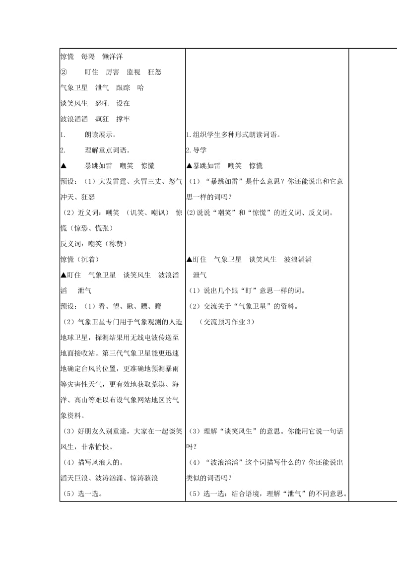 2019年三年级语文下册《跟踪台风的卫星》教学设计1 苏教版.doc_第2页