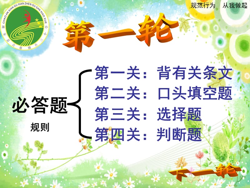 《小学生日常规范》知识竞赛课件.ppt_第3页