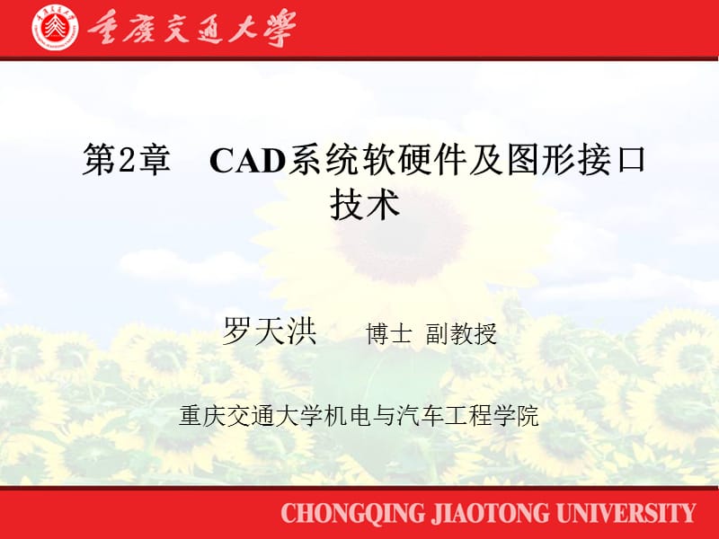 CAD系统软硬件及接口技术.ppt_第1页