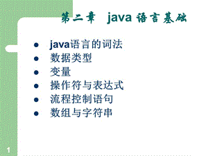 《java 語言基礎(chǔ)》PPT課件.ppt