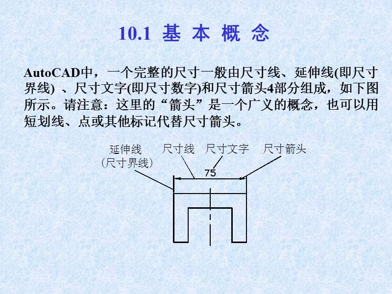 CAD2010教程第10章尺寸标注、参数化绘图.ppt_第2页