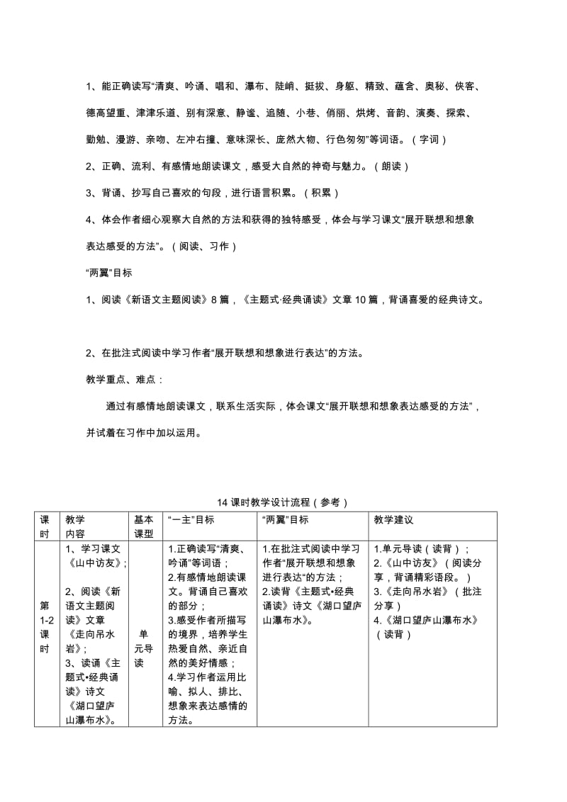 2019年六年级上册第一单元《自然的怀抱》.doc_第2页