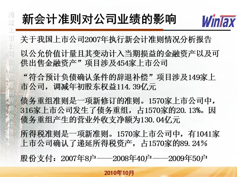 F过上市企业信息批露剖析新会计准则.ppt_第3页