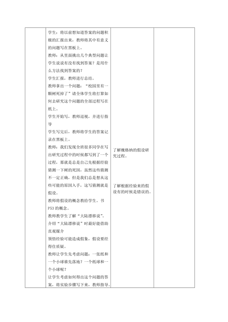 2019年六年级科学上册假设教案苏教版.doc_第2页