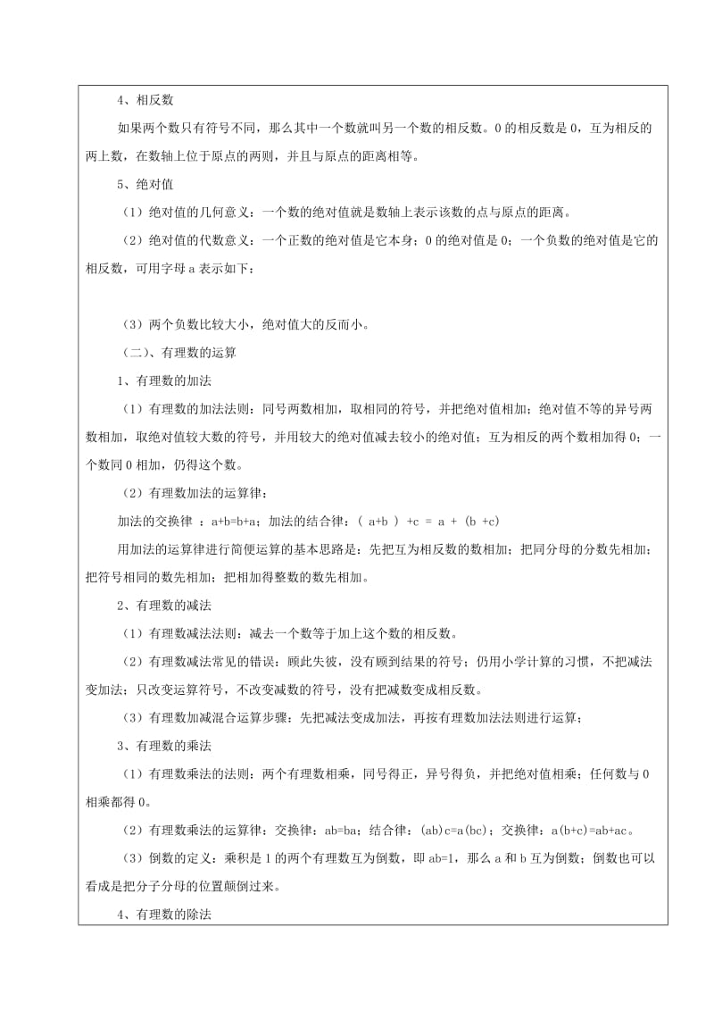 2019年六年级数学下册7.2有理数复习教案新人教版五四制.doc_第2页