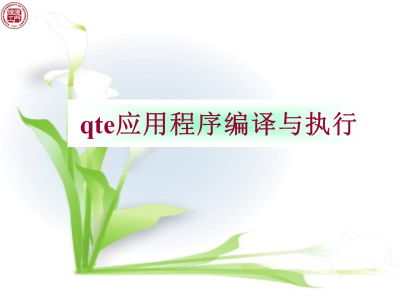 qte应用程序编译与执行.ppt_第1页