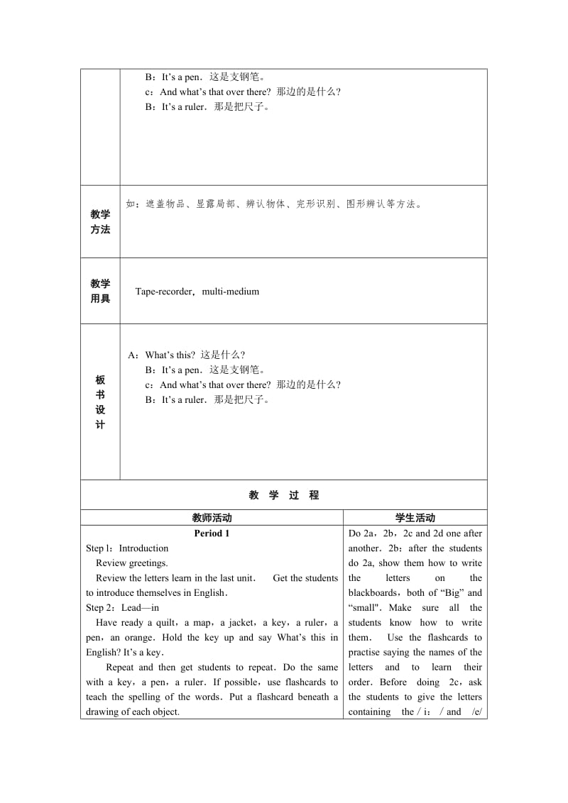 2019年六年级上册Unit 2教学设计.doc_第2页