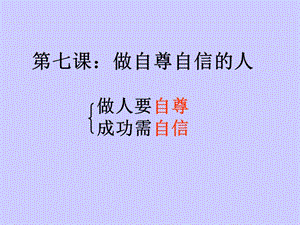 《做自尊自信的人》PPT課件.ppt