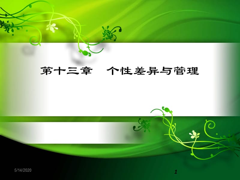 《个体差异与管理》PPT课件.ppt_第1页