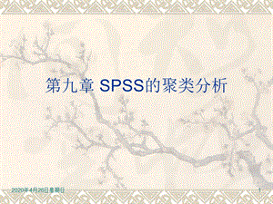 《SPSS的聚類分析》PPT課件.ppt