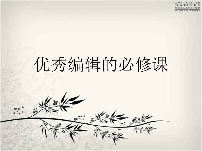 《优秀编辑的必修课》PPT课件.pptx_第1页