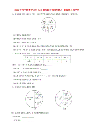 2019年六年級數(shù)學(xué)上冊 6.2 扇形統(tǒng)計圖同步練習(xí) 魯教版五四學(xué)制.doc