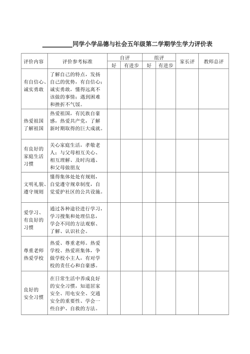 2019年五年级第一学期期末品德与社会试卷.doc_第3页