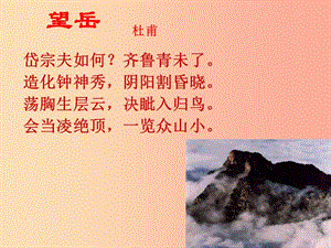 2019年九年級(jí)語(yǔ)文上冊(cè) 第一單元 第1課《雨中登泰山》課件2 北京課改版.ppt