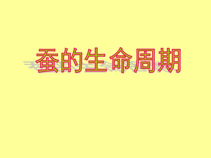 《蚕的生命周期》PPT课件.ppt_第1页