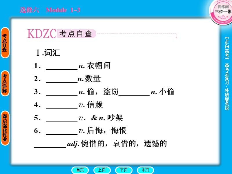 2011走向高考贾凤山高中总复习英语选修.ppt_第2页