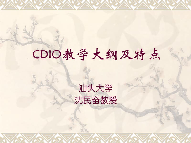 CDIO教学大纲及特点.ppt_第1页