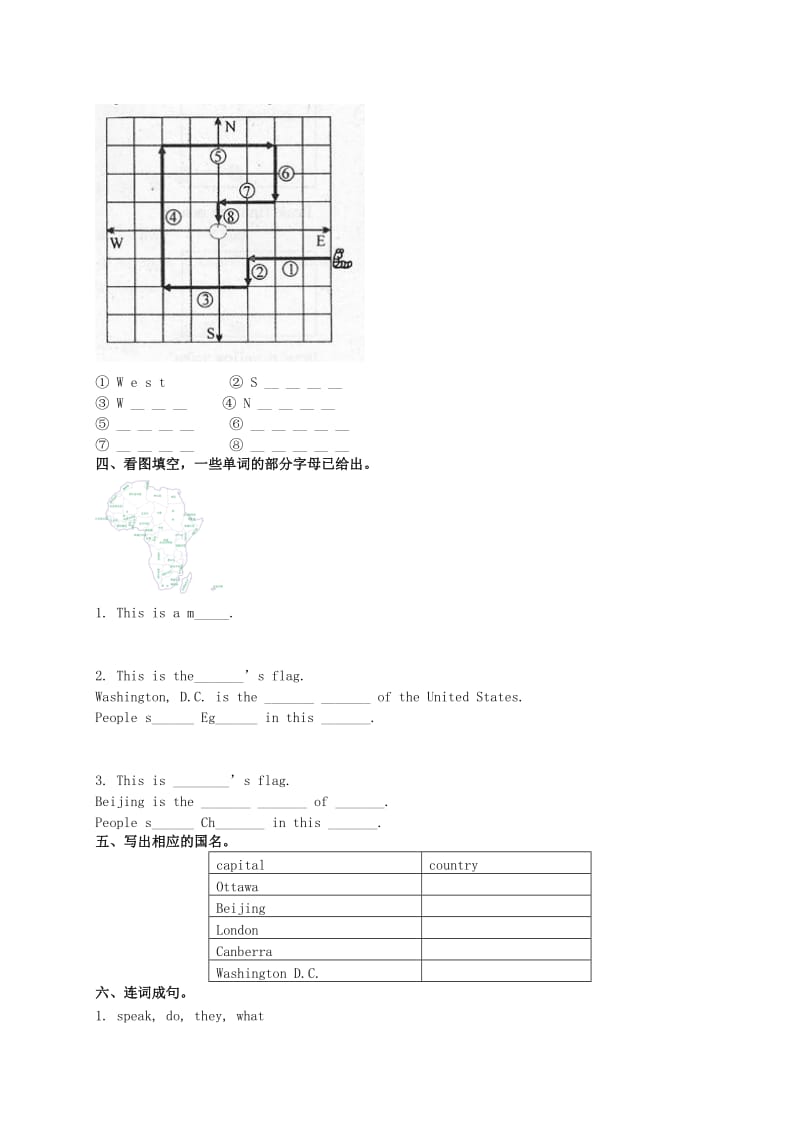 2019年五年级英语上册 Lesson 15 练习题（无答案）冀教版.doc_第2页