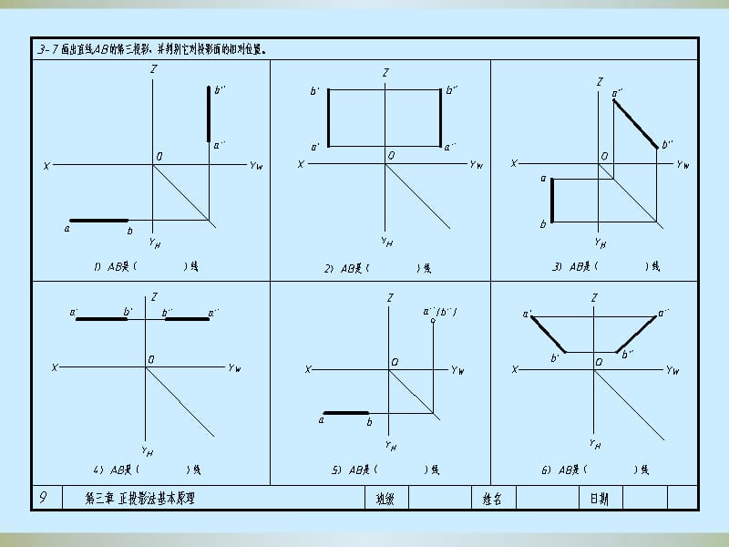 作业答案3.3直线的投影.ppt_第1页