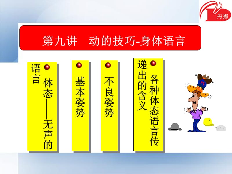 动的技巧-身体语言.ppt_第1页