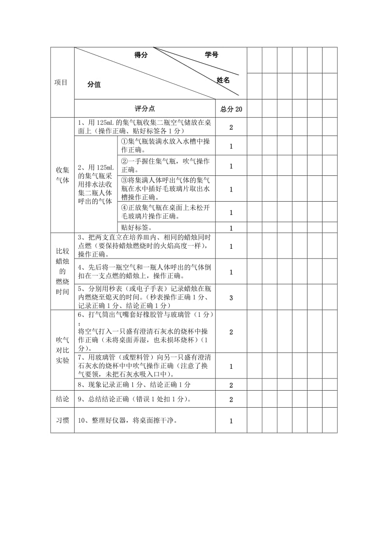 2019秋五年级科学上册 1.2《比较吸进的气体和呼出的气体》教案 湘教版.doc_第2页