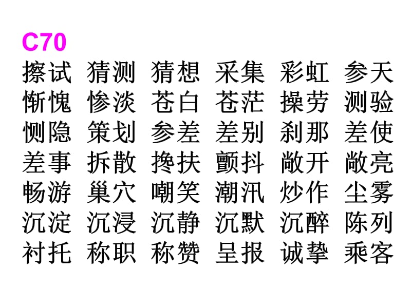 北京市2012中考词语表.ppt_第3页