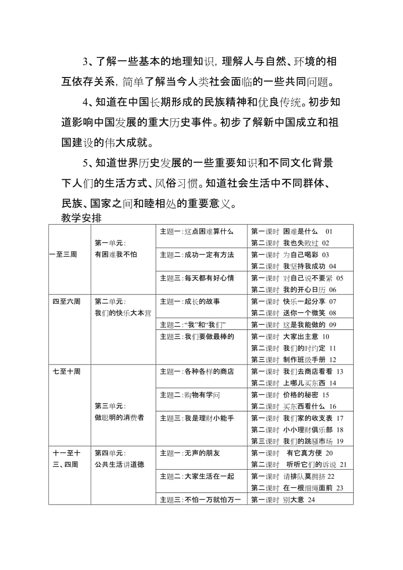 2019年教科版四年级品德与社会上册全册教案教学计划.doc_第3页