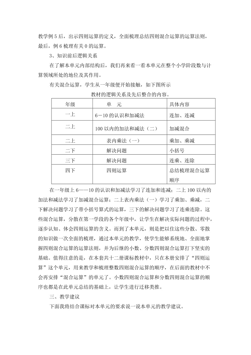 2019年数学四年级下四则运算说课标说教材稿.doc_第2页