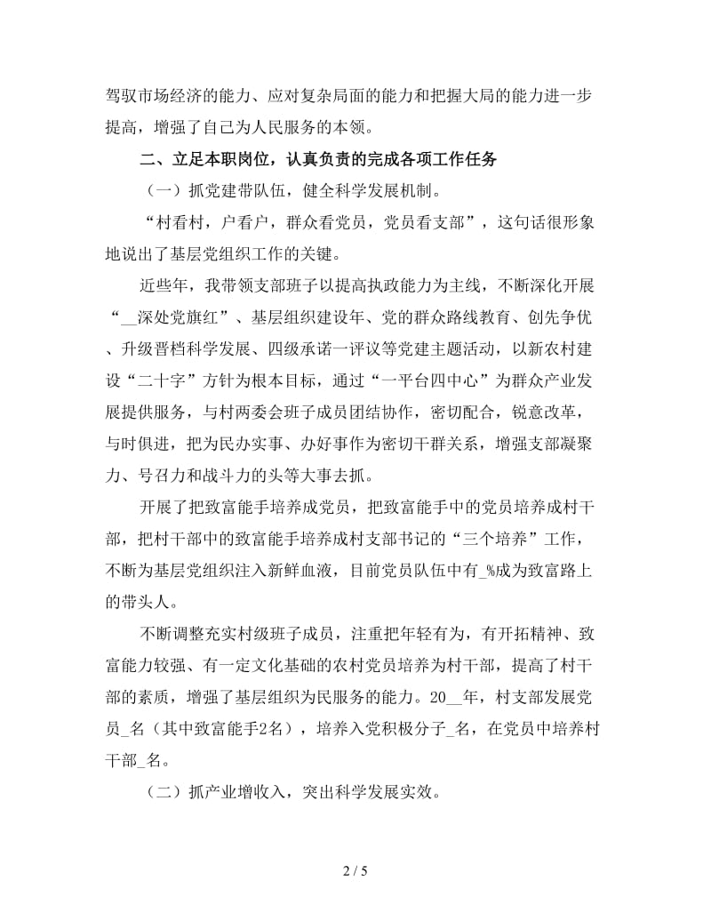 村党支部书记个人工作总结（1）.doc_第2页