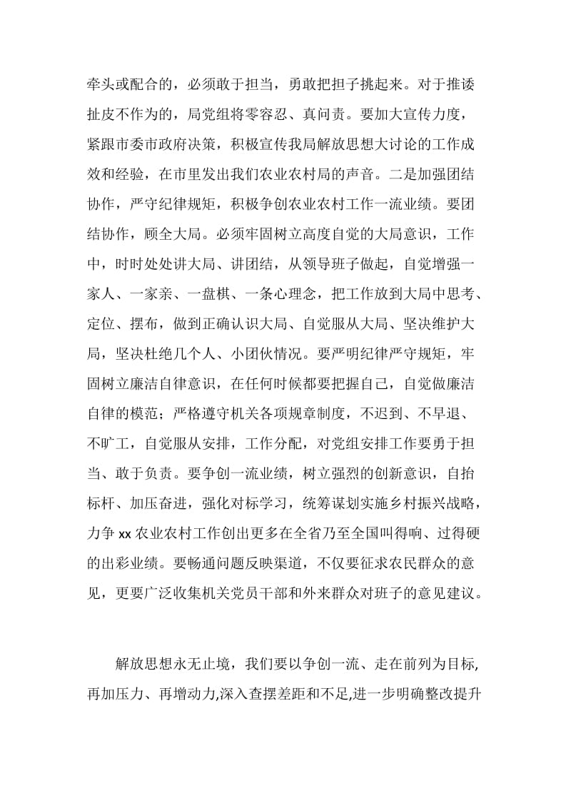 农业农村局解放思想大讨论工作推进会讲话稿.doc_第2页