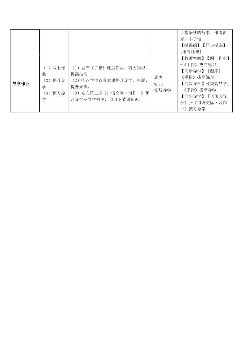 2020年六年级语文下册 5.手指教学设计 新人教版.doc_第2页