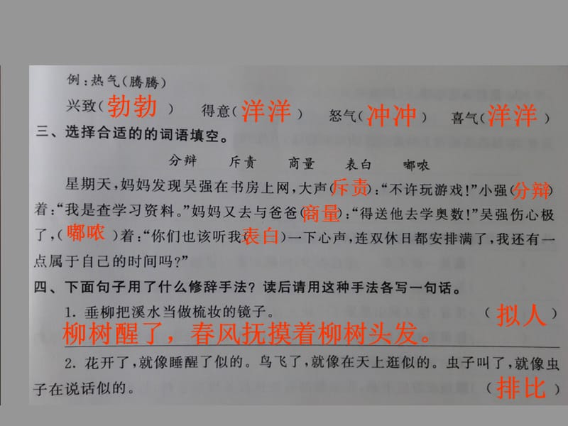 五年级下册语文长江作业自我检测二.ppt_第3页