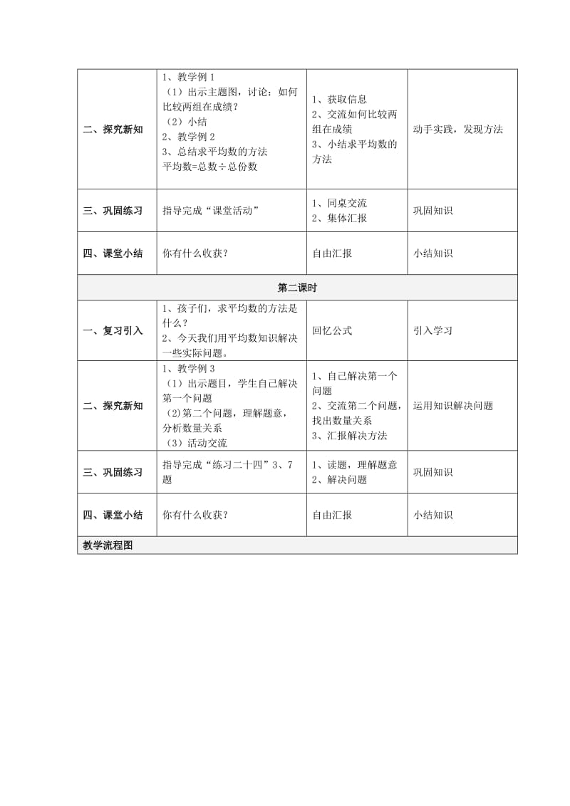 2019春四年级数学下册8平均数教案新版西师大版.doc_第2页