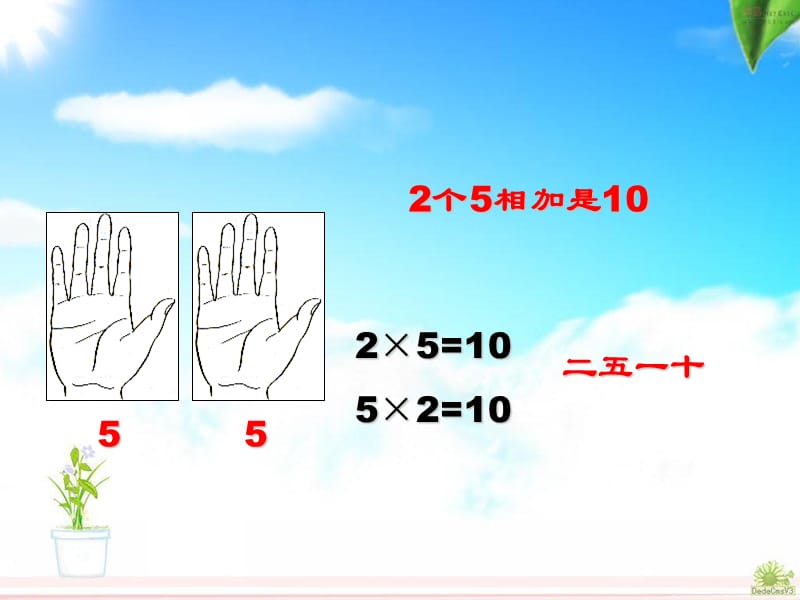 人教版数学二年级上册《5的乘法口诀》.ppt_第3页