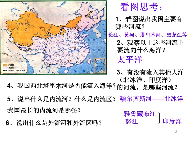 八年级地理上册第二章第三节众多的河流自用课件.ppt_第3页