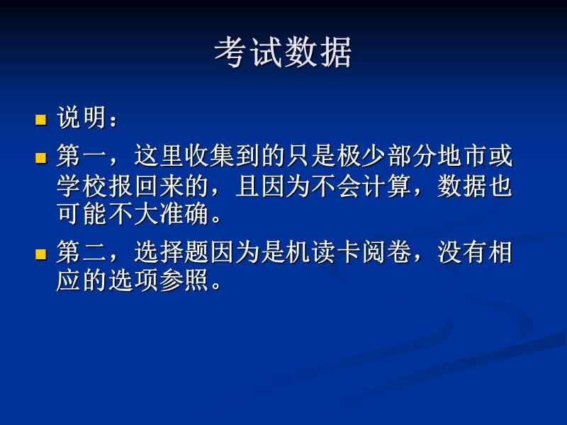 从尝试中发现不足-2011年高考考前适应性训练试卷分析.ppt_第2页