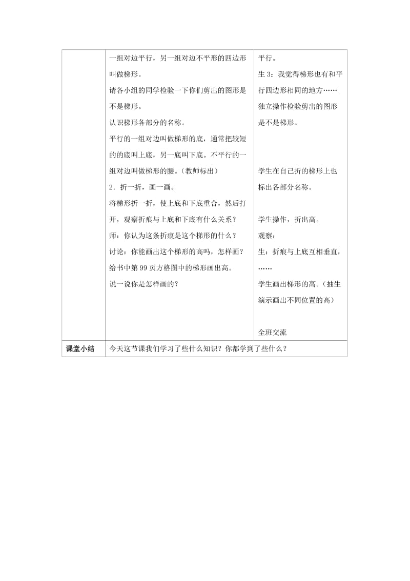 2019春四年级数学下册6.2梯形教案5新版西师大版.doc_第2页