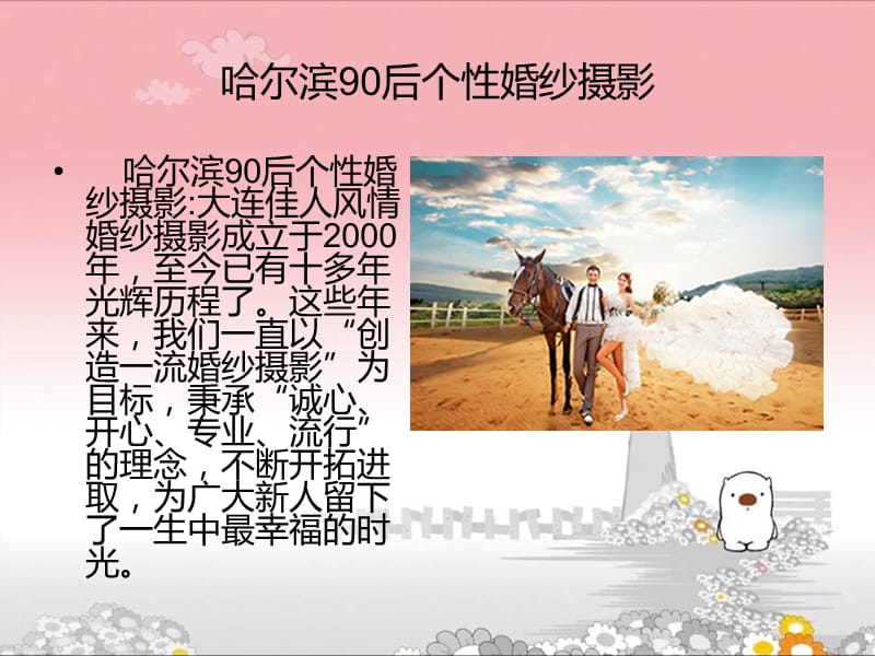 哈尔滨90后个性婚纱摄影.ppt_第2页