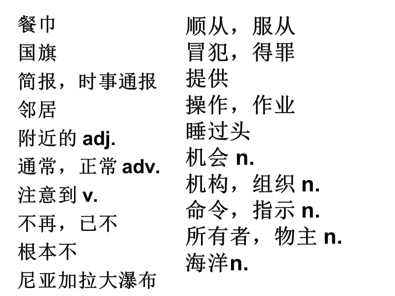 初中词汇复习wordsn-p.ppt_第1页